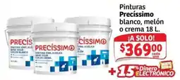 Soriana Mercado Precíssimo pinturas blanco, melón o crema oferta