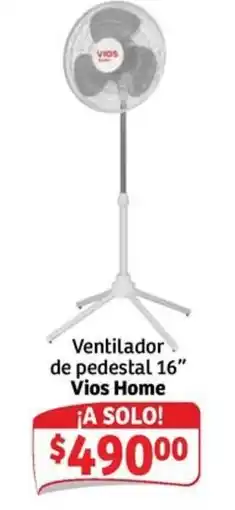 Soriana Mercado Vios Home Ventilador de pedestal 16" oferta