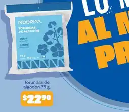 Soriana Híper Nodrim torundas de algodón oferta