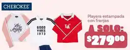 Soriana Híper Cherokee Playera estampada con franjas oferta