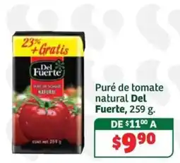 Soriana Súper Del Fuerte puré de tomate natural oferta