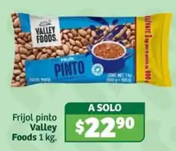 Soriana Súper Valley Foods frijol pinto oferta