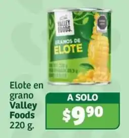 Soriana Súper Valley Foods Elote en grano oferta