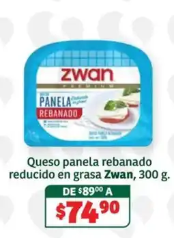 Soriana Súper Zwan queso panela rebanado oferta