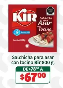 Soriana Súper Kir salchicha para asar con tocino oferta