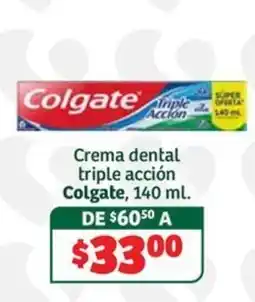 Soriana Súper Colgate crema dental triple acción oferta