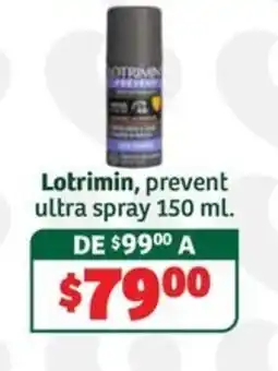 Soriana Súper Lotrimin prevent ultra spray oferta