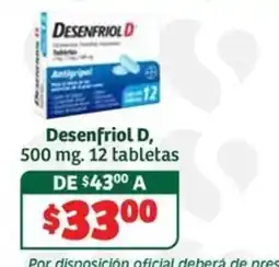 Soriana Súper Desenfriol D oferta