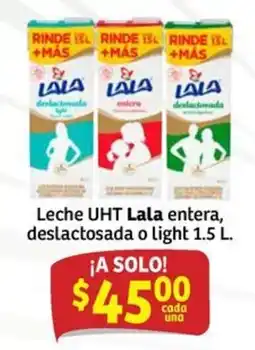 Soriana Mercado Leche UHT Lala entera, deslactosada o light oferta