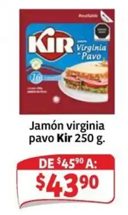 Soriana Mercado Kir jamón virginia pavo oferta