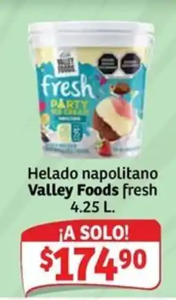 Soriana Mercado Valley Foods fresh Helado napolitano oferta