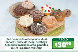 Soriana Súper Pan de muerto relleno individual oferta