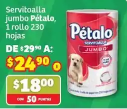 Soriana Súper Pétalo servitoalla jumbo oferta