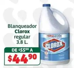 Soriana Súper Clorox blanqueador regular oferta
