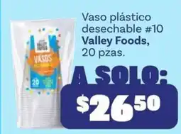 Soriana Híper Valley Foods Vasos oferta