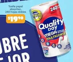 Soriana Híper Quality Day toallas de cocina multicorte oferta