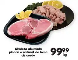 S-Mart Chuleta ahumada picada o natural de lomo de cerdo oferta
