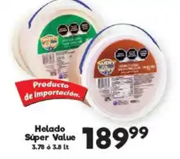 S-Mart Helado Súper Value oferta