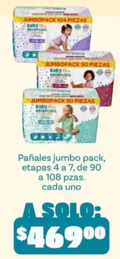 Soriana Híper Baby essentials Pañales jumbo pack oferta