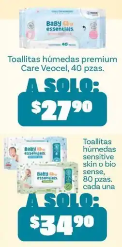 Soriana Híper Baby essentials toallitas húmedas premium oferta