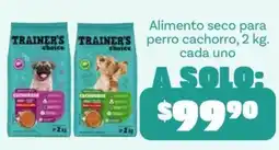 Soriana Híper trainer's choice alimento seco para perro cachorro oferta