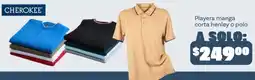 Soriana Híper Cherokee playera manga corta henley o polo oferta