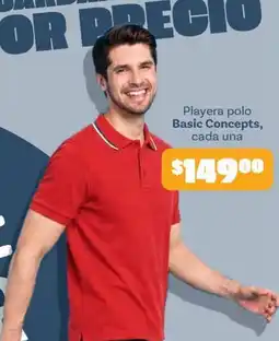Soriana Híper Basic Concepts Playera polo oferta
