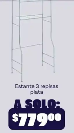 Soriana Híper Estante 3 repisas plata oferta