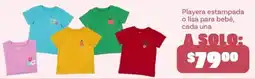 Soriana Híper Playera estampada o lisa para bebé oferta