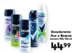 S-Mart Desodorante Axe o Rexona oferta