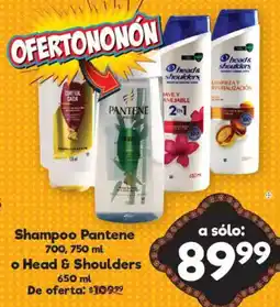 S-Mart Shampoo Pantene o Head & Shoulders oferta