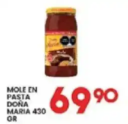 Alsuper Doña María Mole en Pasta oferta