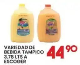 Alsuper Variedad de bebida tampico oferta