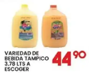 Alsuper Variedad de bebida tampico oferta