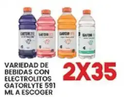 Alsuper gatorlyte variedad de bebidas con electrolitos oferta