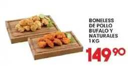 Alsuper Boneless de pollo bufalo y naturales oferta
