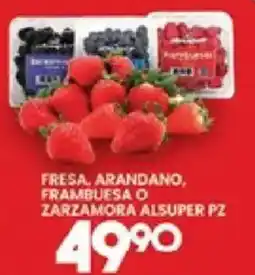 Alsuper Fresa, Arandano, Frambuesa O Zarzamora oferta