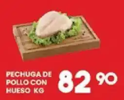 Alsuper pechuga de pollo con hueso oferta