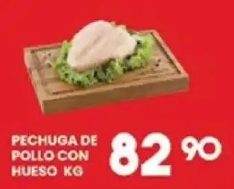 Alsuper pechuga de pollo con hueso oferta