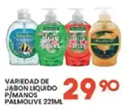 Alsuper Palmolive variedad de jabon liquido p/manos oferta