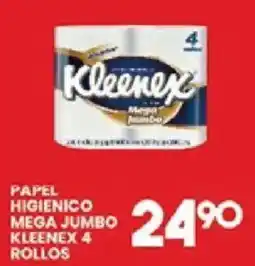 Alsuper Kleenex papel higienico mega jumbo oferta