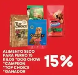 Alsuper dog chow campeon top choice ganador oferta