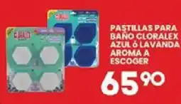 Alsuper Pastillas para baño cloralex azul ó lavanda aroma a escoger oferta