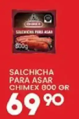 Alsuper chimex salchicha para asar oferta