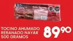 Alsuper Tocino Ahumado Rebanado Nayar oferta