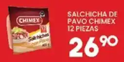 Alsuper Chimex salchicha de pavo oferta