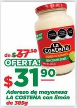 Super Gutiérrez La Costeña Aderezo de mayonesa con limón oferta
