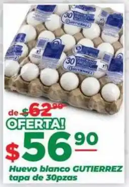 Super Gutiérrez Huevo blanco GUTIERREZ oferta