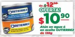 Super Gutiérrez Atún en agua ó en aceite GUTIERREZ oferta