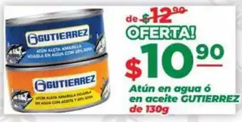 Super Gutiérrez Atún en agua ó en aceite GUTIERREZ oferta